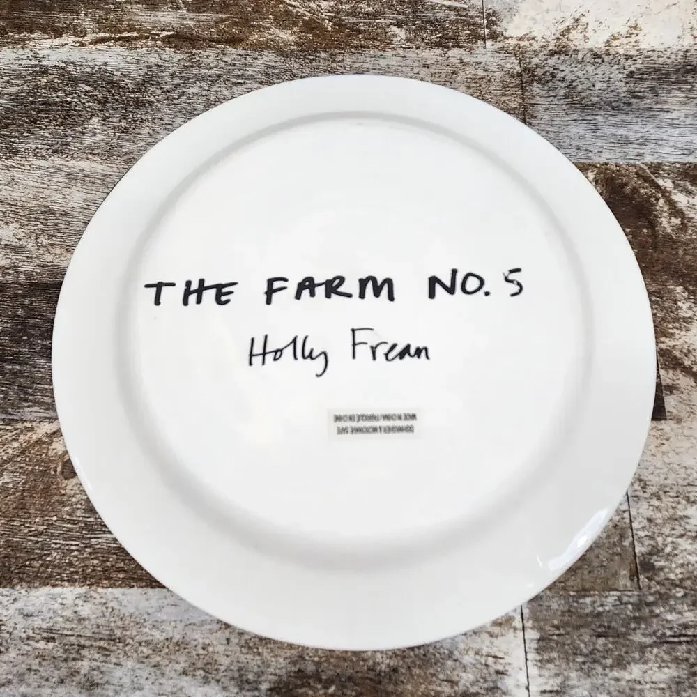 Anthropologie Holly Frean The Farm Cow Plate #5 8.5 Farmhouse Country Folk Art
